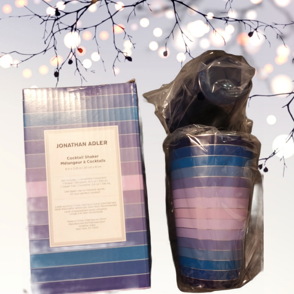 NEW Jonathan Adler Scala Cocktail Shaker